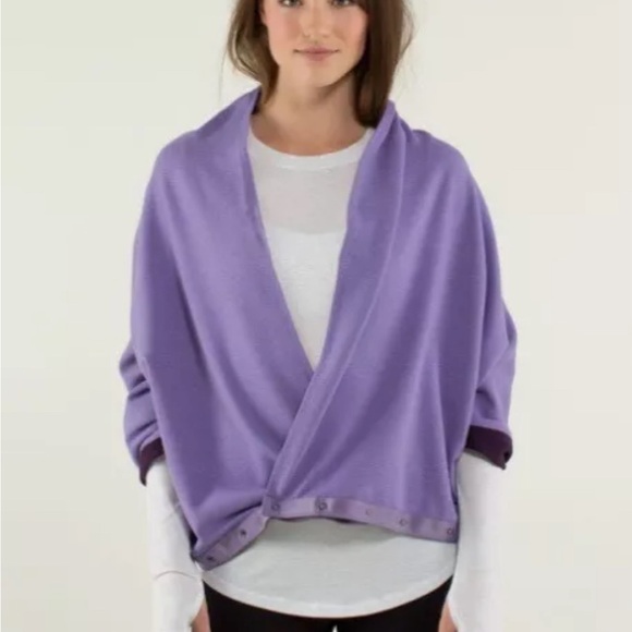 Lululemon Vinyasa Scarf Purple Multi Rulu Zinfandel - Picture 3 of 11